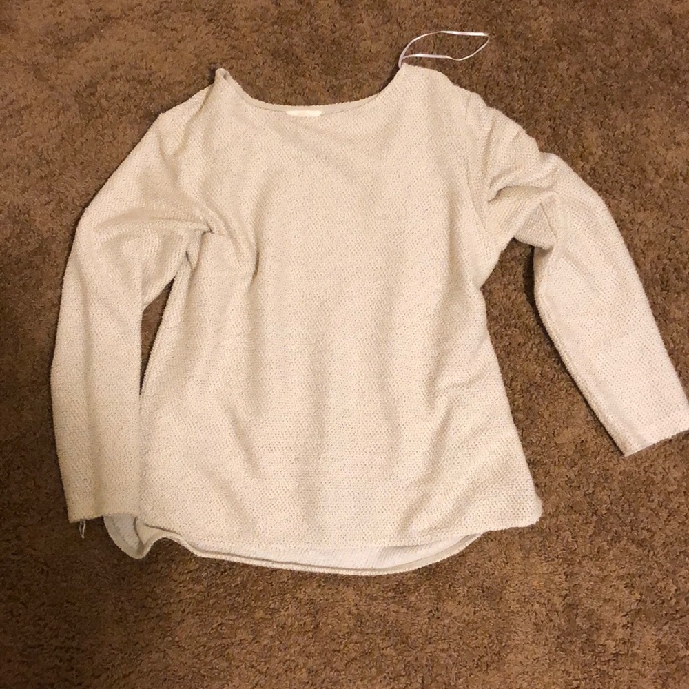 Scoop neck sweater cute knit